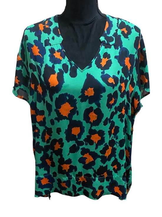 CAbi Tops - Cabi Floral V-Neck High/Low Top